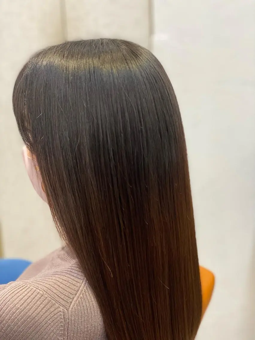 ロング カット 縮毛矯正 トリートメント 森下 友　Dio...池袋のヘアスタイル