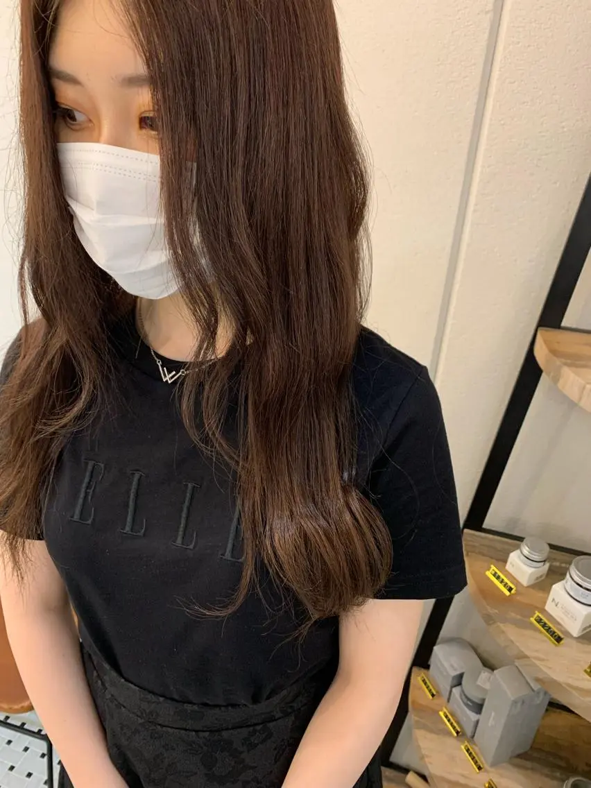 ロング カラー 中沢梨々花 🎀透明感カラーのヘアスタイル