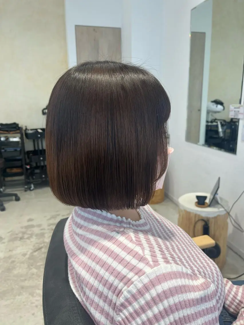 ショート カット トリートメント ボブ/美髪矯正 /佐藤　奈巳のヘアスタイル