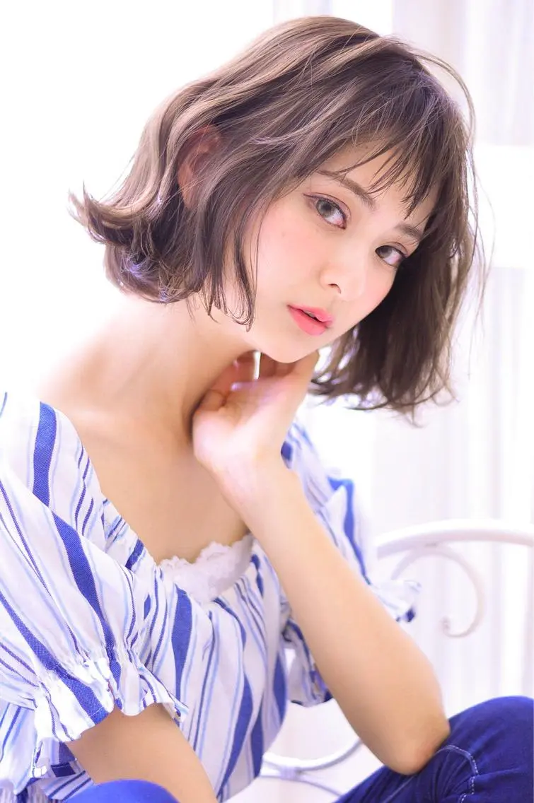 ショート カラー ヘアアレンジ ボブ ショートヘア 中田 敏明のヘアスタイル