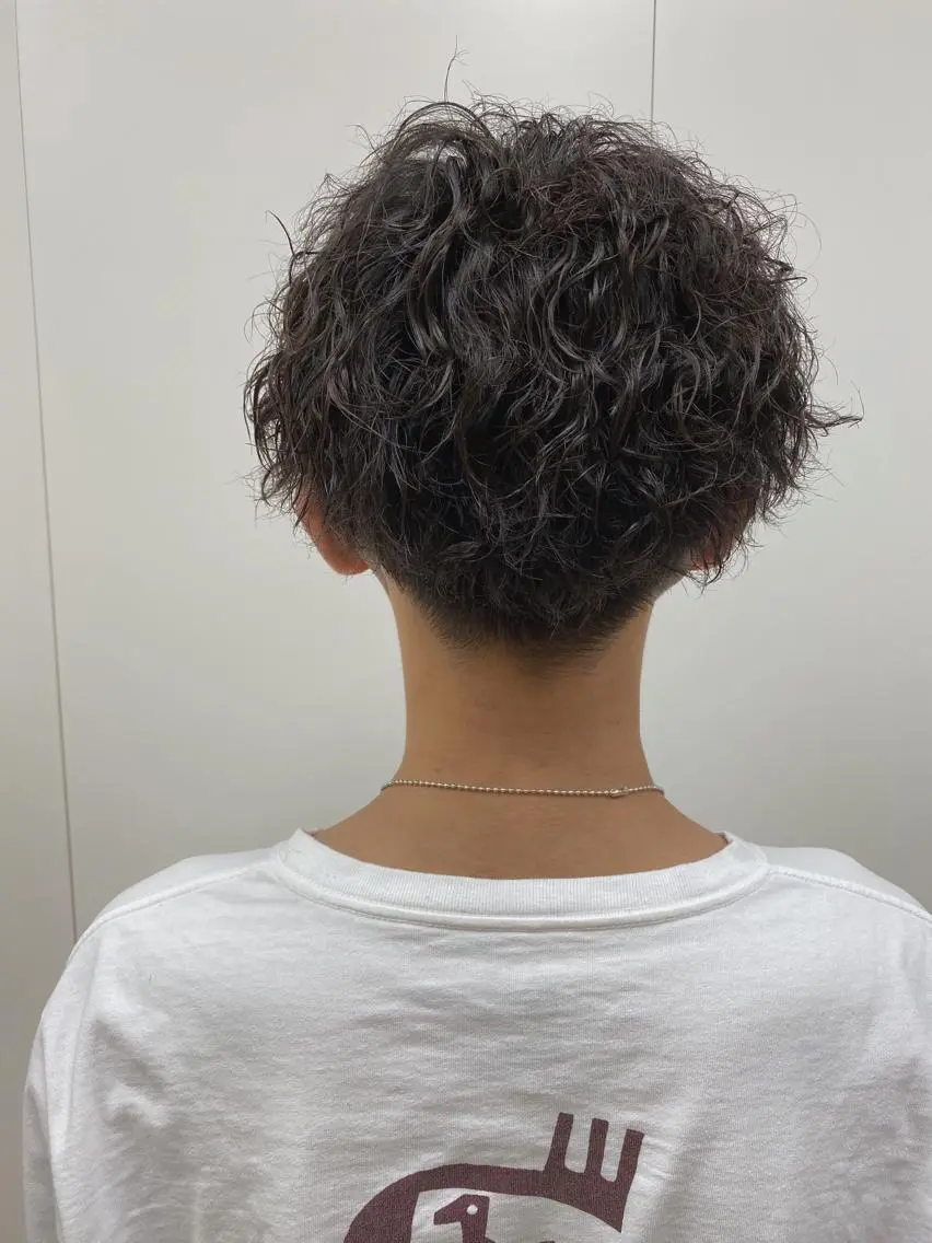 パーマ メンズ メンズパーマ アクイールグラッセ 滝村のヘアスタイル