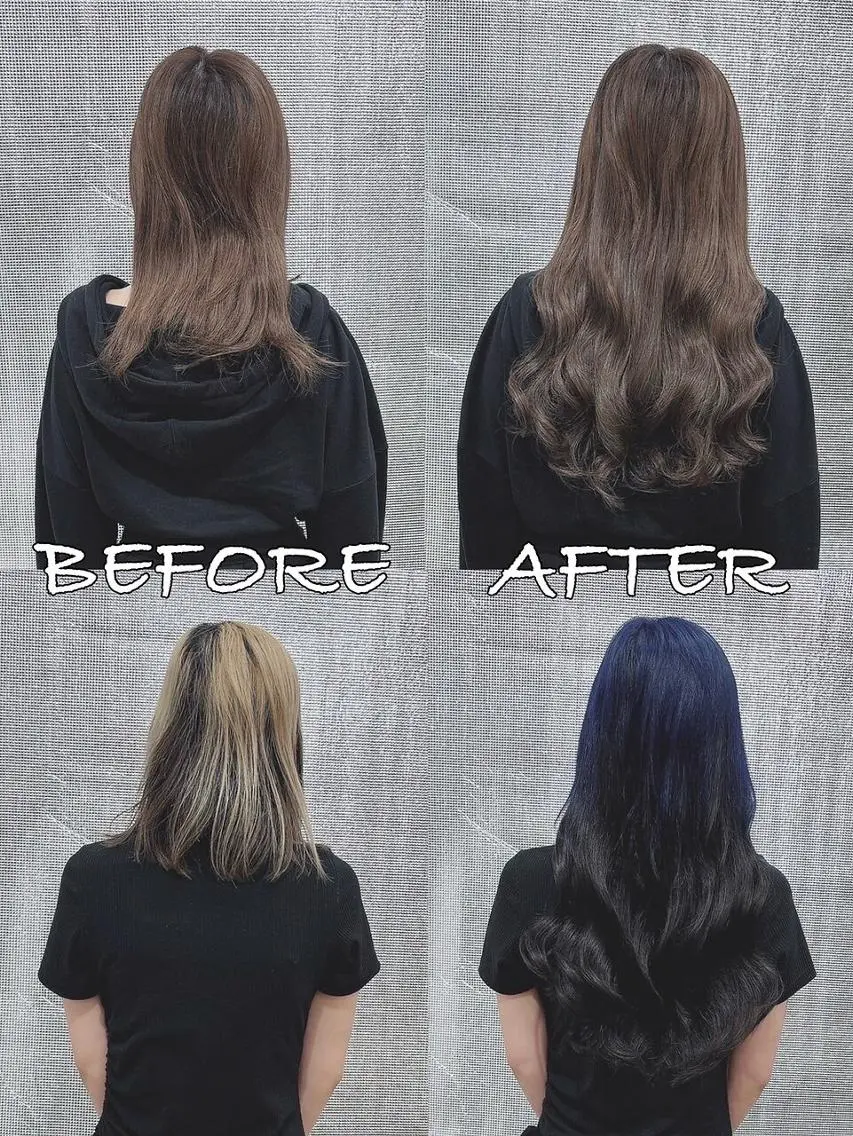 カラー ヘアアレンジ ロング シールエクステ バレイヤージュ ブリーチ ケアブリーチ ダブルカラー LIP 大阪本店 エクステ MISAのヘアスタイル