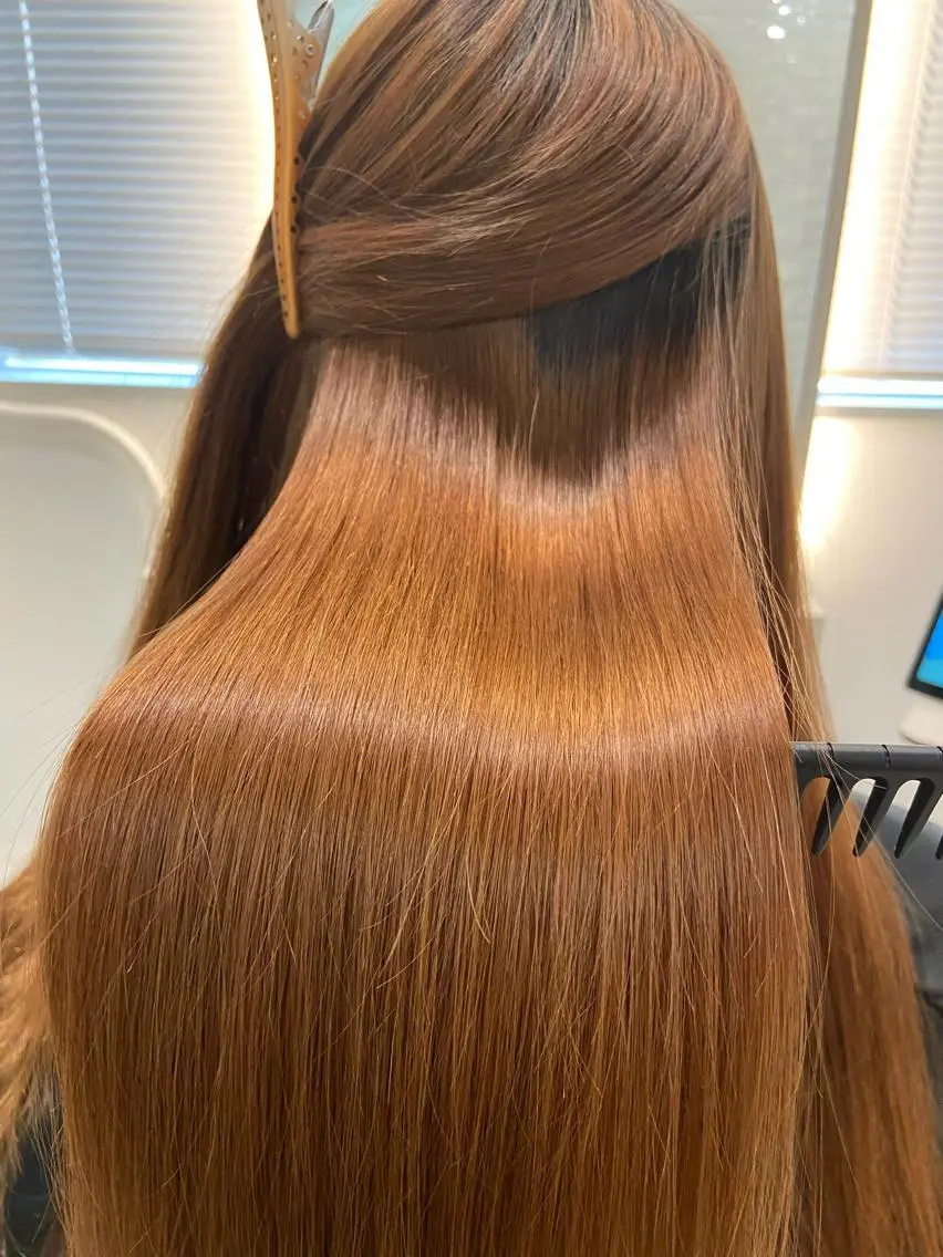 ロング 縮毛矯正 トリートメント ツバサ 髪質改善のヘアスタイル