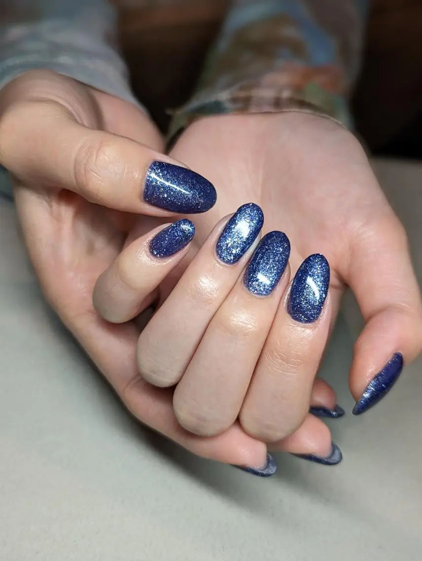 ネイル ラメ(グリッター) ワンカラーネイル ハンドネイル Nailsalon BEeR。のネイルデザイン
