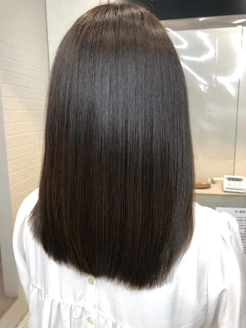 セミロング カット 縮毛矯正 トリートメント 【髪質改善特化･ 福田航洋】のヘアスタイル