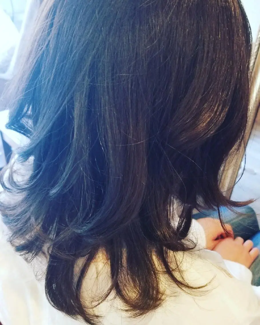 セミロング カラー セミロングパーマ アディクシーカラー バレイヤージュ 外国人風カラー レイヤーカット カット ヘアカラー トリートメント spa hair ark 富井直美のヘアスタイル