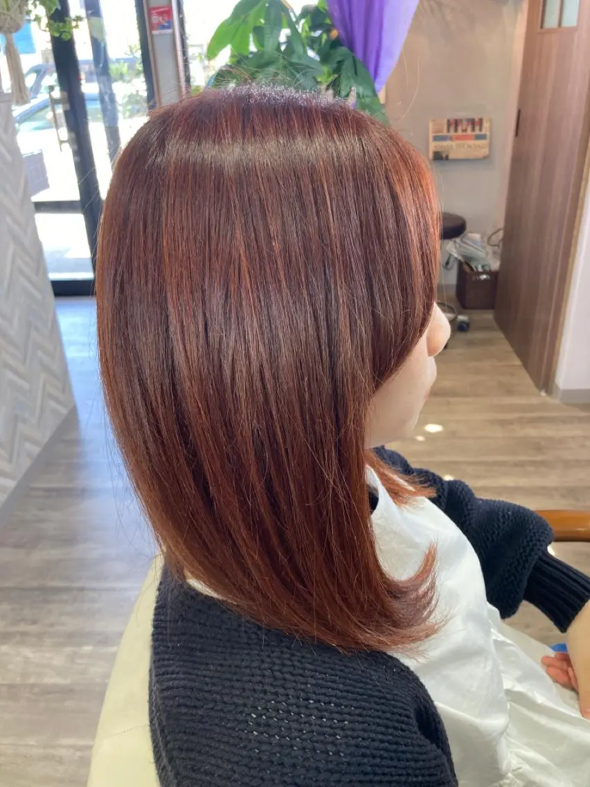セミロング カラー ヘアカラー 今井 里美のヘアスタイル