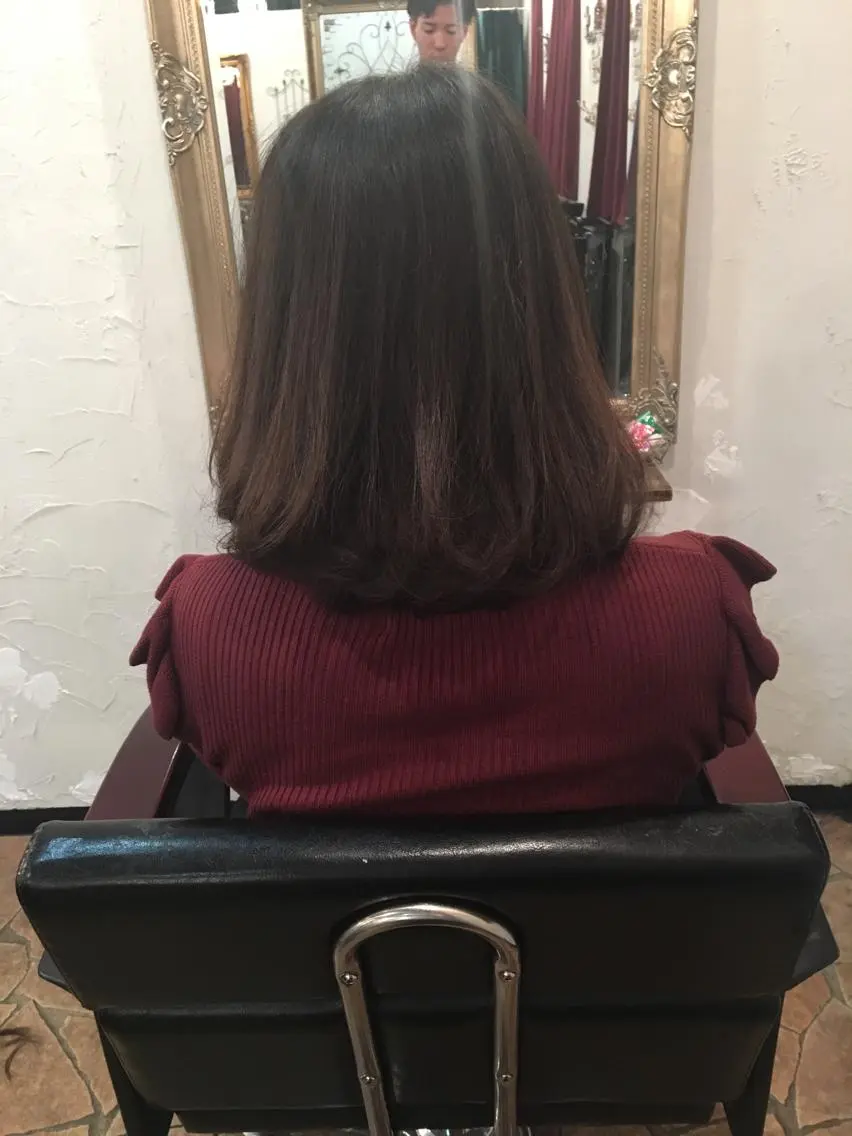 ミディアム amphihair 高橋祐也のヘアスタイル