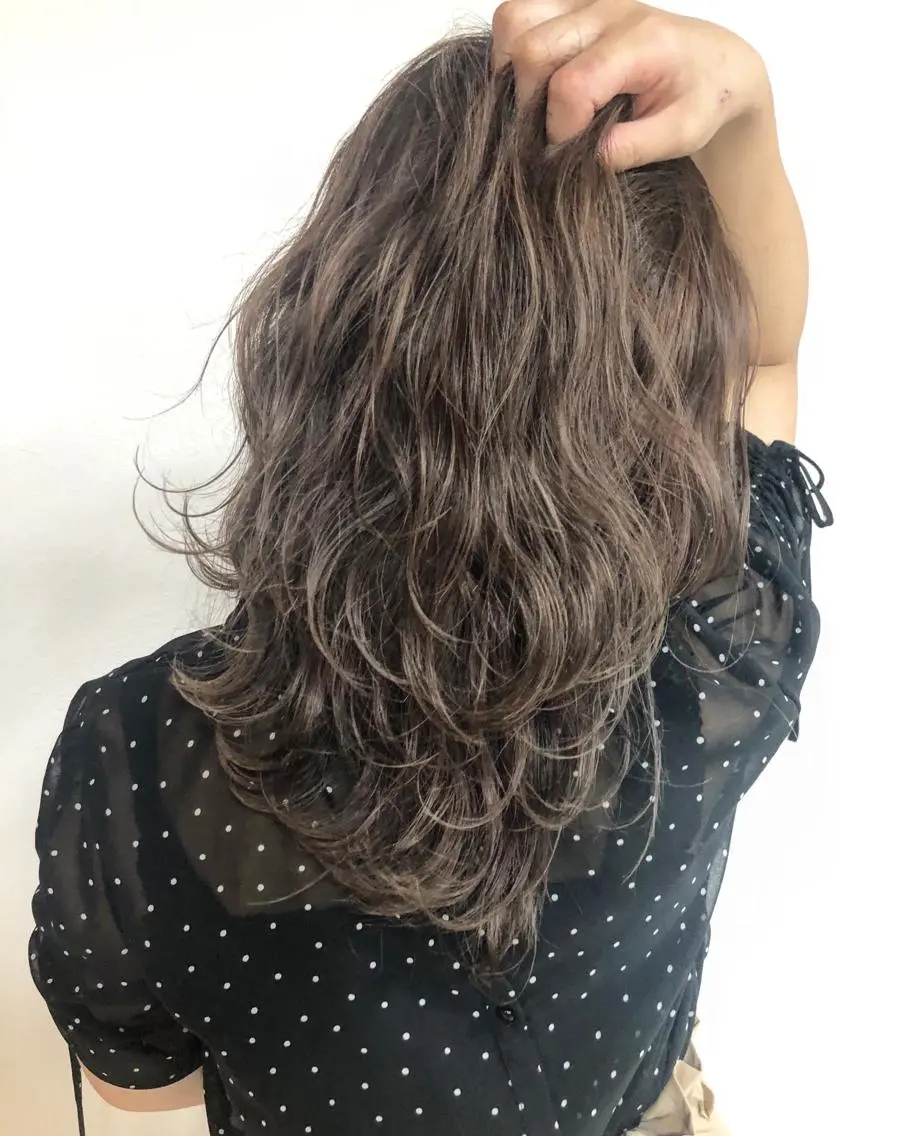 ロング カラー ベージュカラー ラベンダーカラー DAISUKE 美容師のヘアスタイル