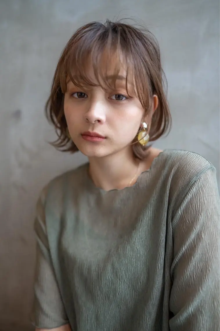 ショート カラー レイヤーカット ウルフカット ウルフレイヤー クドウレイ fifth神南のヘアスタイル