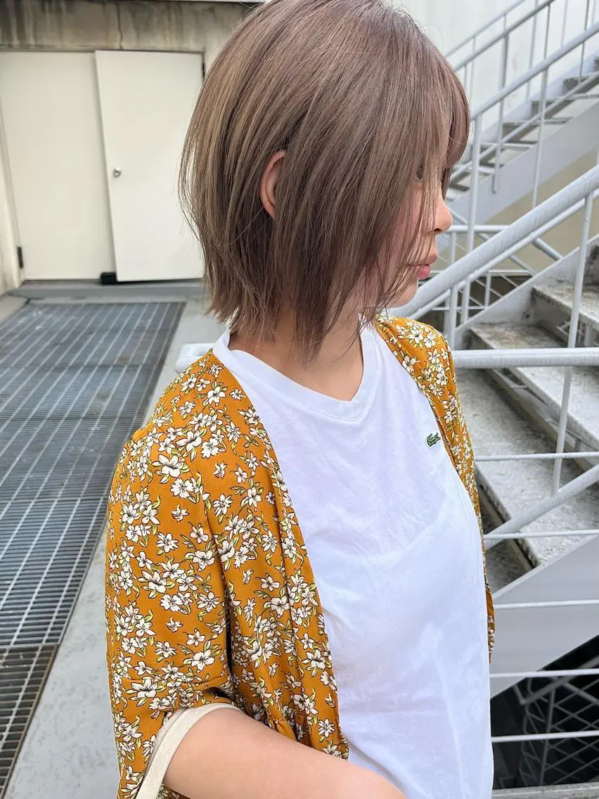 ショート カラー ブリーチ ハイトーン/ショート 村上淳乃🐥のヘアスタイル