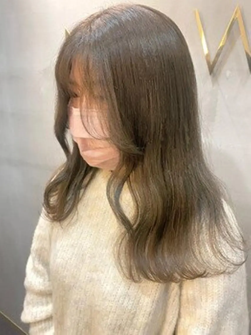 ロング ヘアアレンジ パーマ カラー アディクシーカラー ベージュカラー ブリーチ ケアカラー 透明感カラー カット トリートメント ヘアケア特化型サロン newi 梅田のヘアスタイル