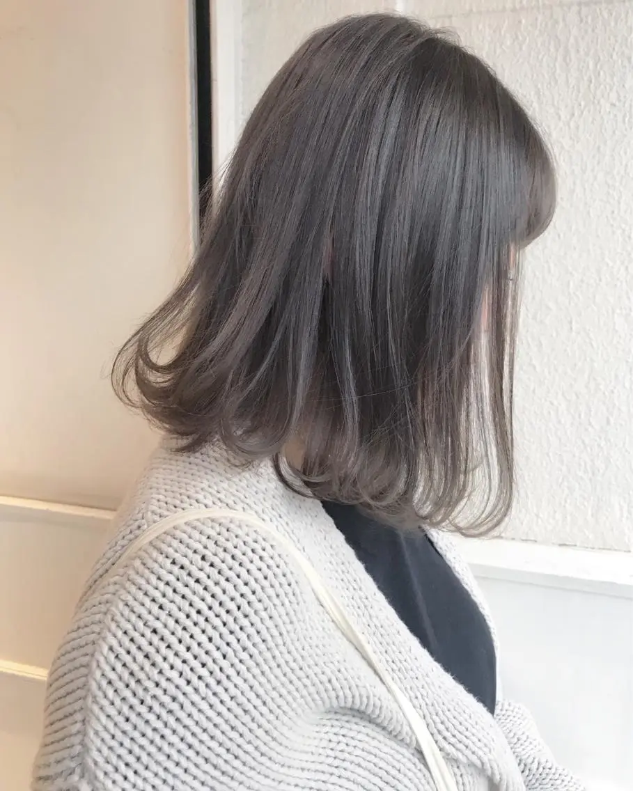 ショート パープルカラー ヘアカラー トリートメント Musiiik hairのヘアスタイル