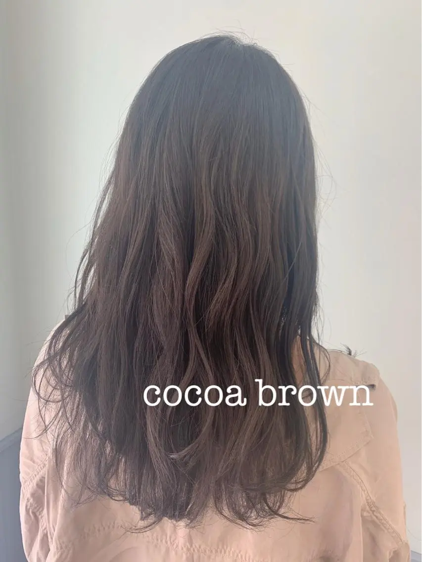 セミロング カラー ブラウンカラー ココアブラウン カット ヘアカラー トリートメント 🌿椿 夢来🌿のヘアスタイル