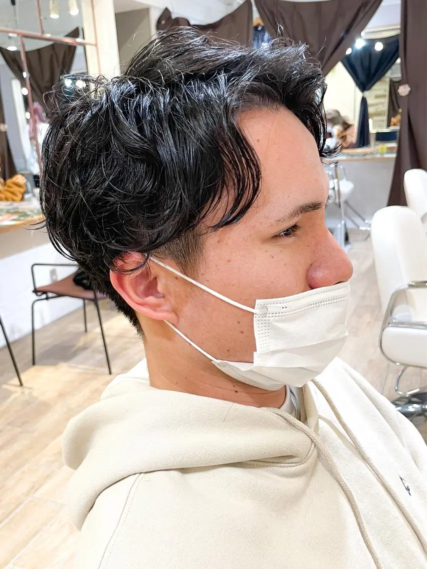 パーマ メンズ メンズパーマ ✨カラー支持No.1 🧸ワキ カナコ🧸のヘアスタイル