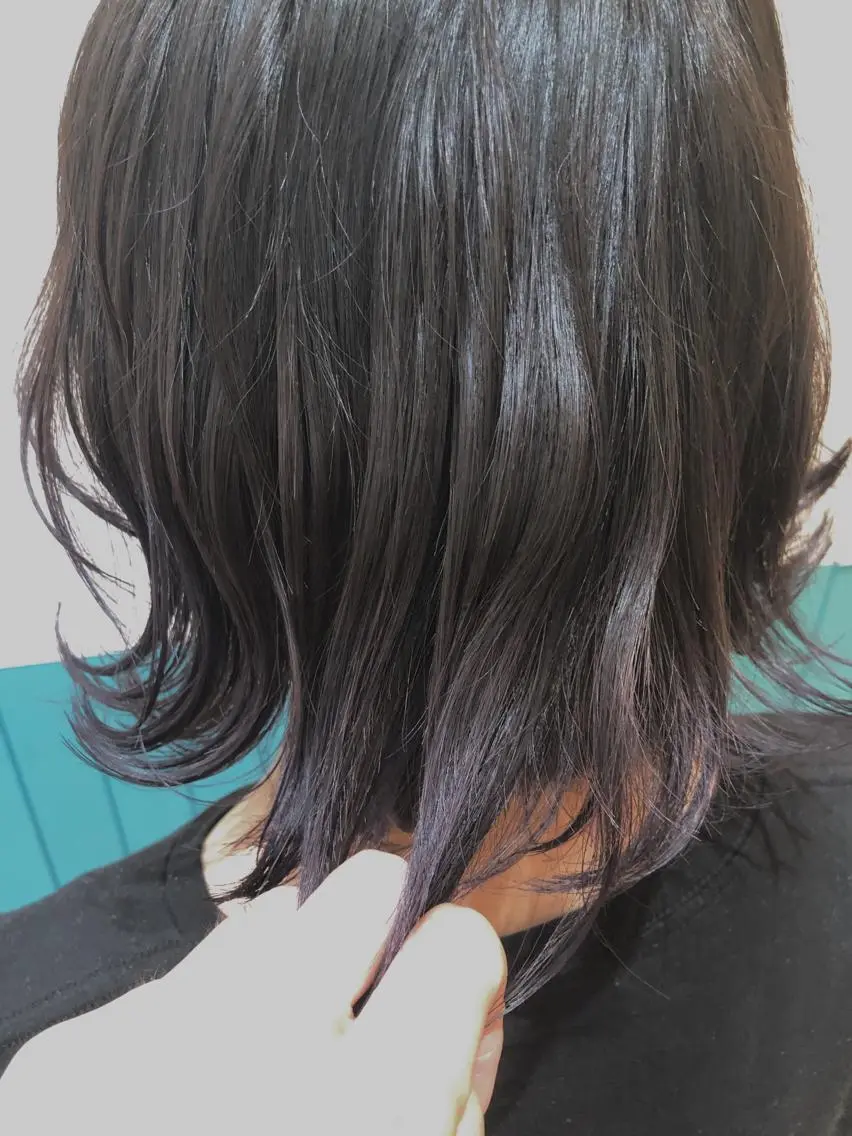 ミディアム カラー グラデーションカラー ラベンダーカラー Snaly カラー特化ページのヘアスタイル