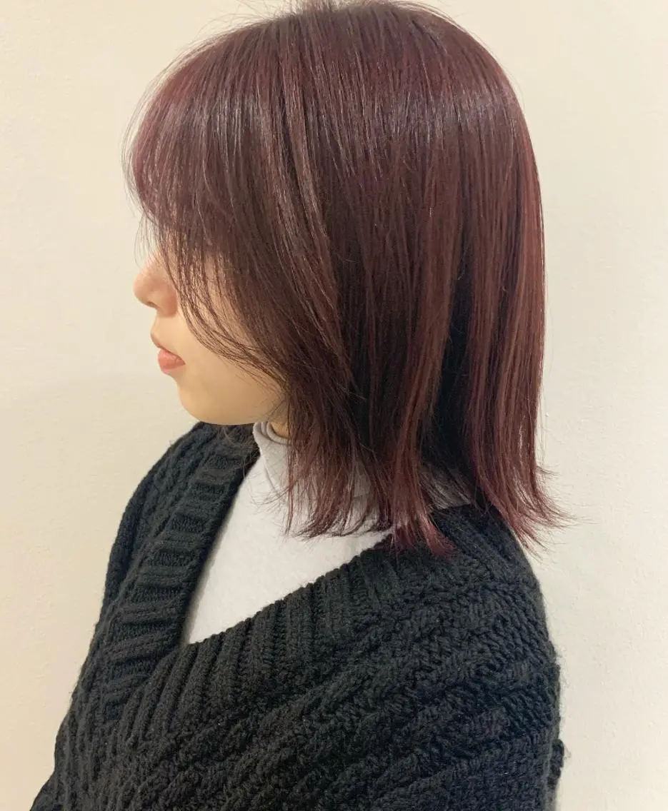 ミディアム カラー ヘアアレンジ カット ヘアカラー トリートメント ヘアセット 憧れの艶ハイトーンへ 🌙サイダサキのヘアスタイル