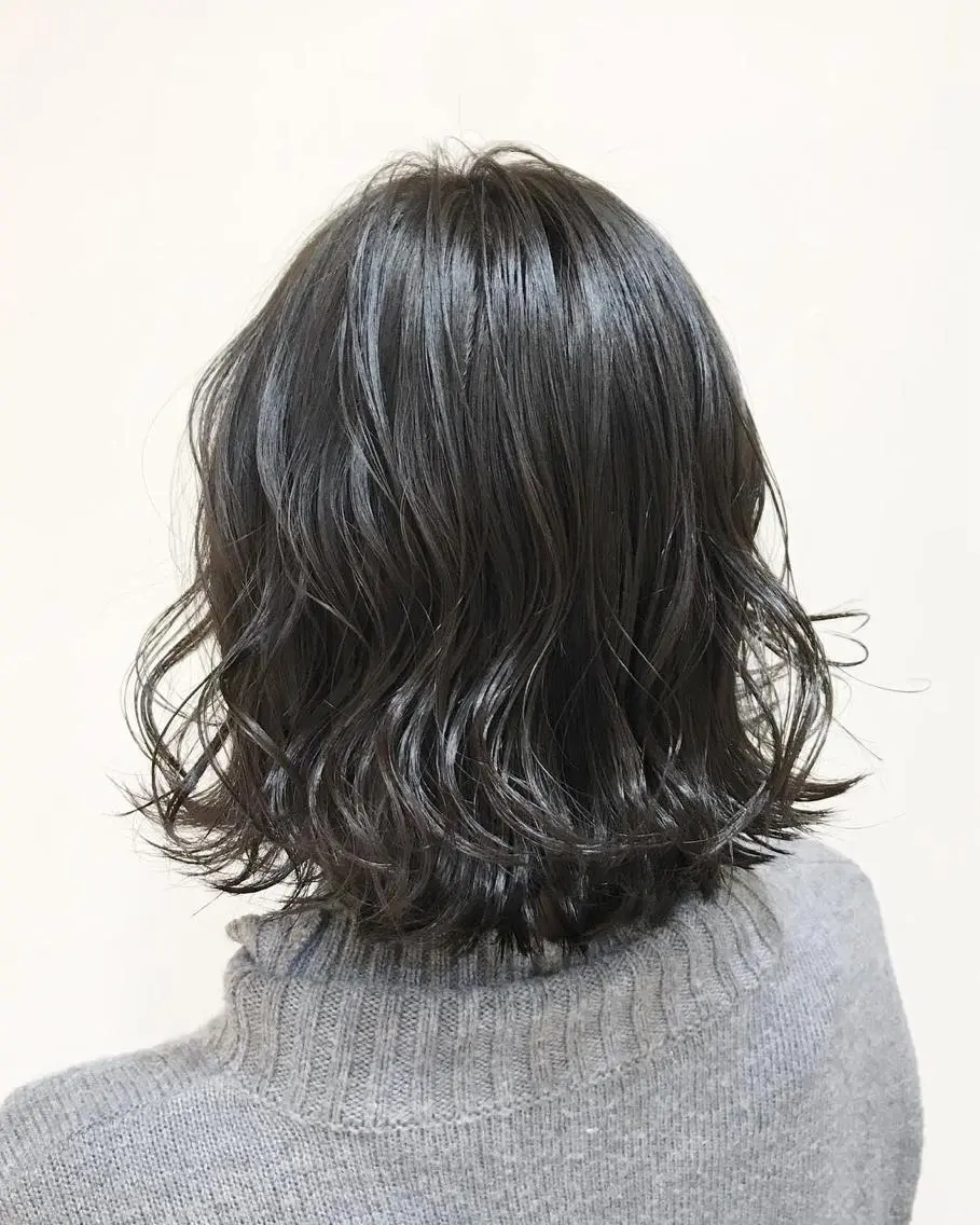 ショート カラー グレージュ ボブ 中塚 義人のヘアスタイル