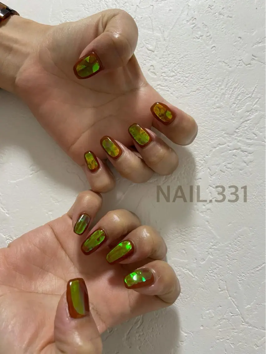 ネイル 氷ネイル・うるうるネイル Nail 331のネイルデザイン