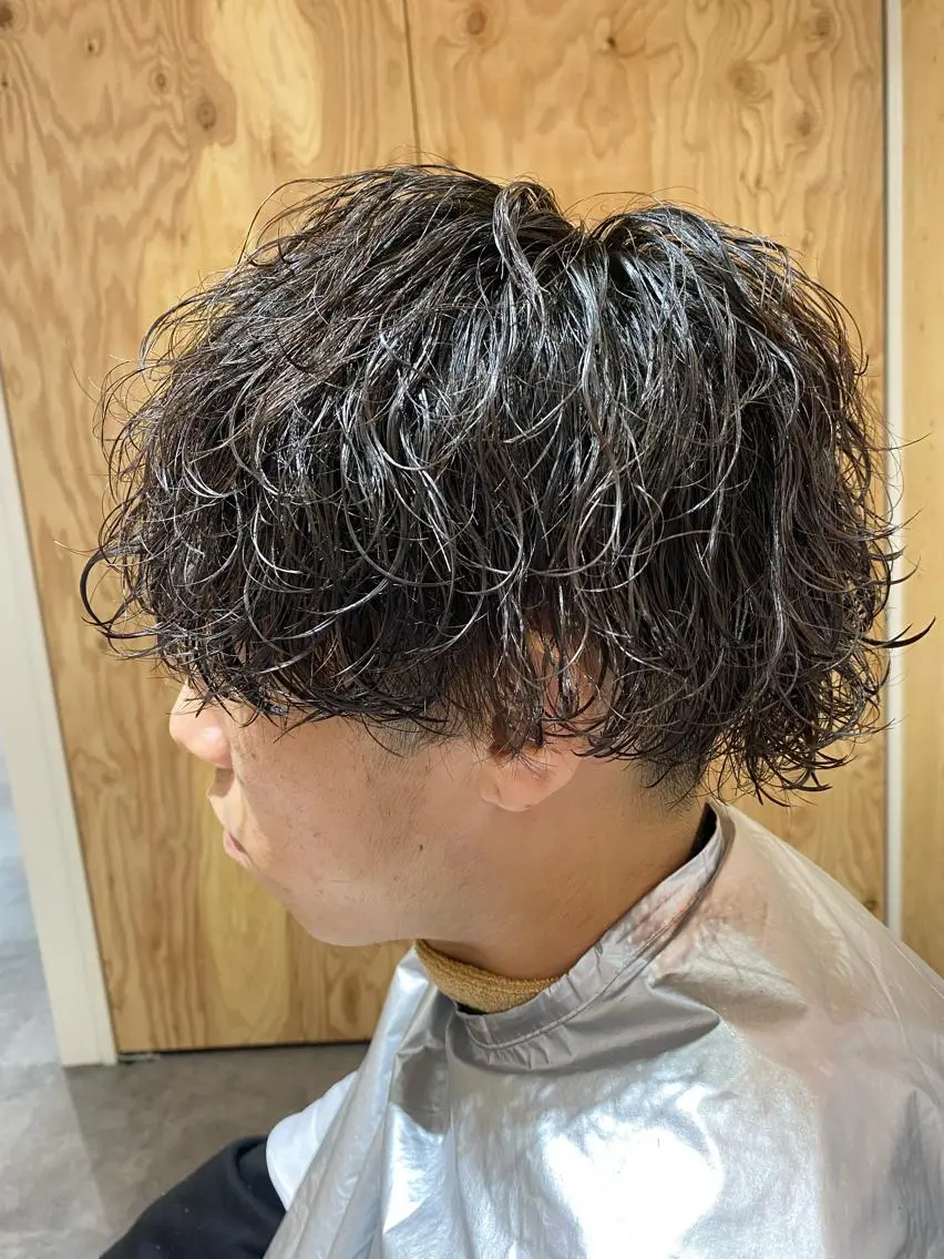 パーマ メンズ カット パーマ トリートメント ヘアセット 再現性No.1ヘア ごーた立川のヘアスタイル