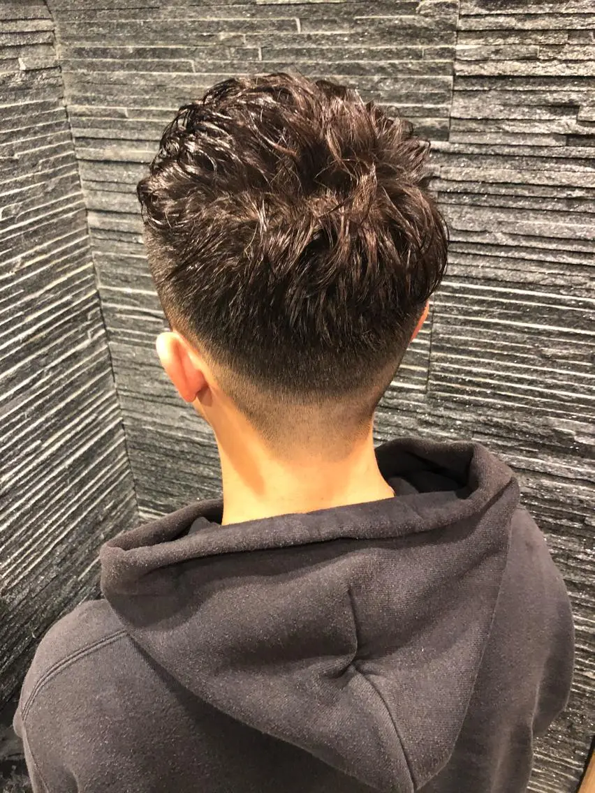 ショート パーマ メンズ 木村 りきのヘアスタイル
