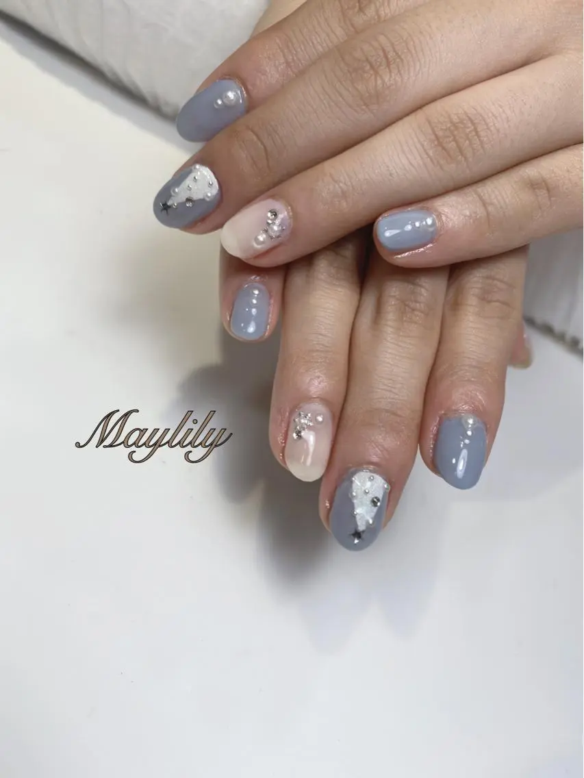 ネイル 持ち込み ハンドネイル Nail salon Maylilyのネイルデザイン