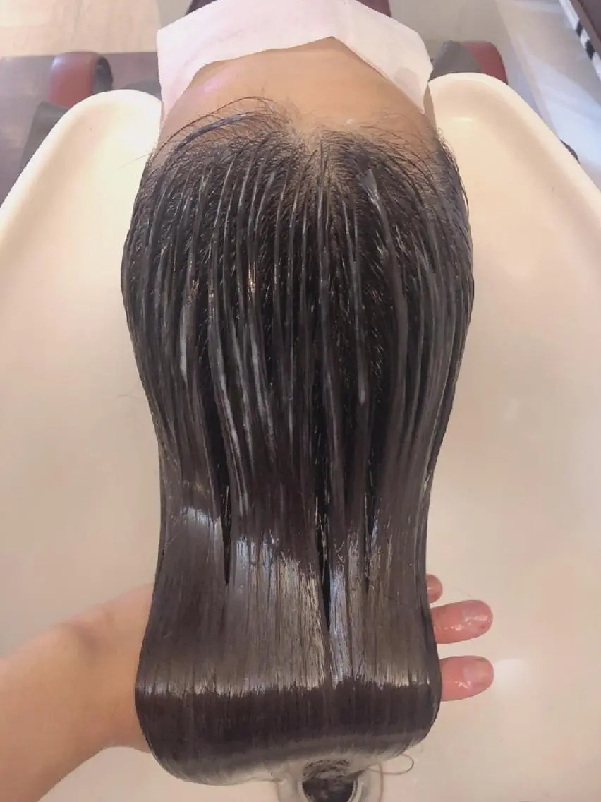 セミロング カラー トリートメント 髪の病院 ルーミールームのヘアスタイル