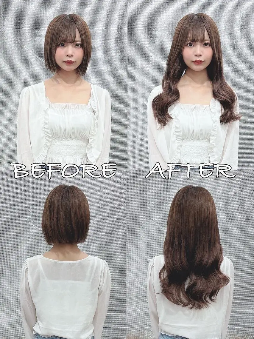 ロング カラー ヘアアレンジ シールエクステ バレイヤージュ ブリーチ ケアブリーチ ダブルカラー LIP 大阪本店 エクステ MISAのヘアスタイル