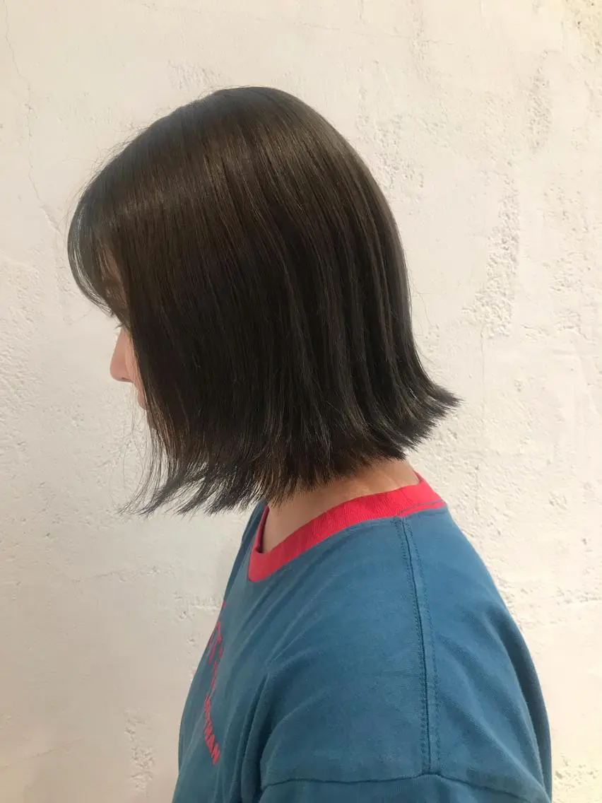 ミディアム カラー 🫧透明感カラー/ ボブ/小笠原汐海🪽のヘアスタイル