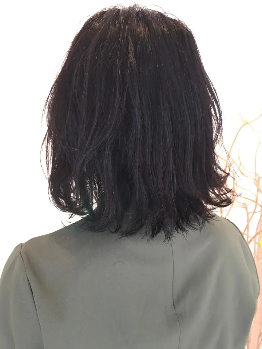 ミディアム カラー カット ヘアカラー 湯浅 了一のヘアスタイル