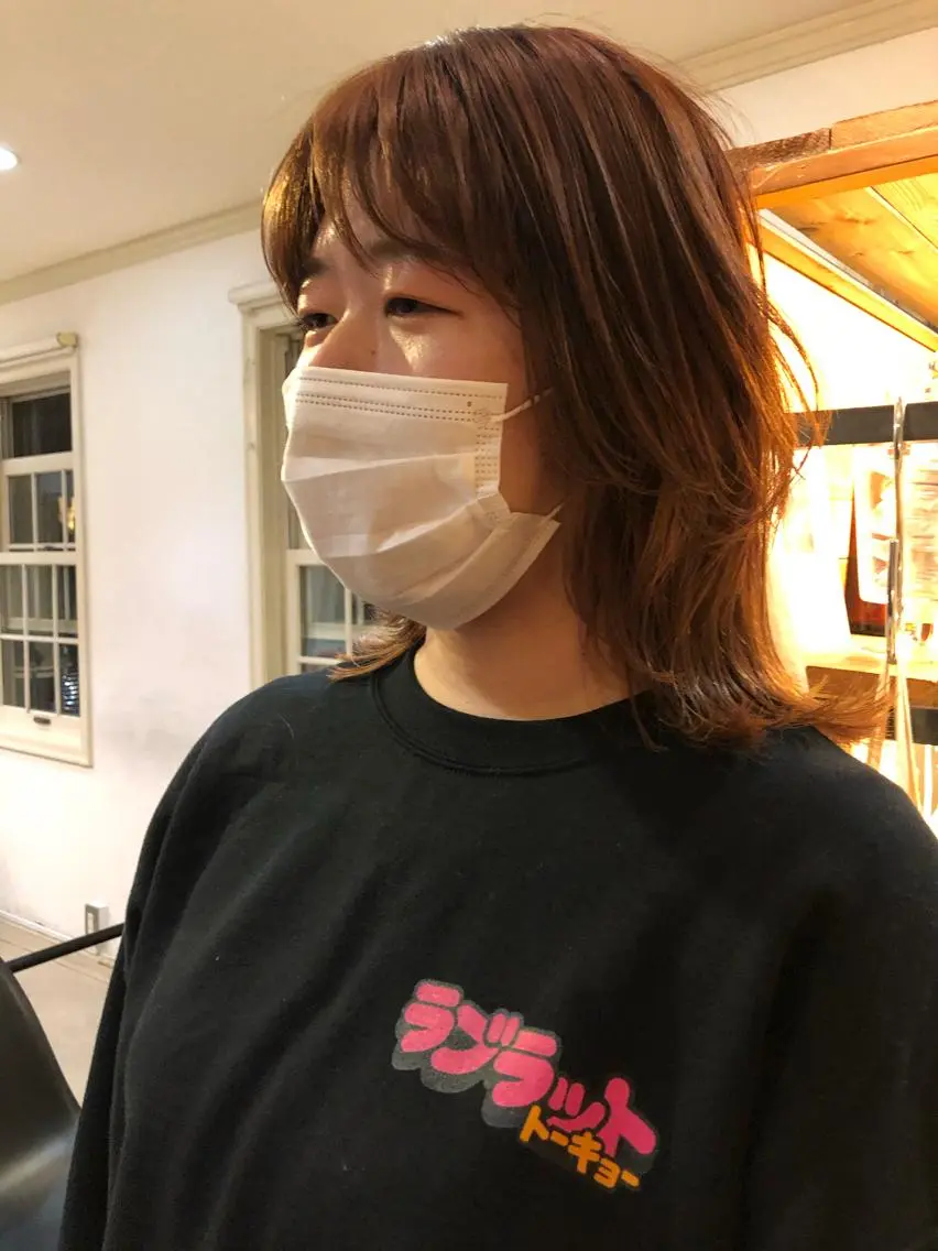 ミディアム カラー eri kinjoのヘアスタイル