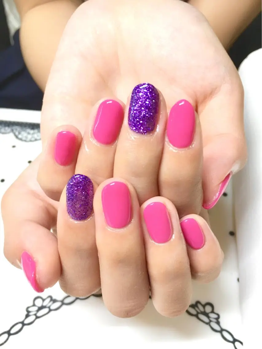 ネイル フットネイル ジェルネイル ミラーネイル パラジェル 春ネイル clover nailのネイルデザイン
