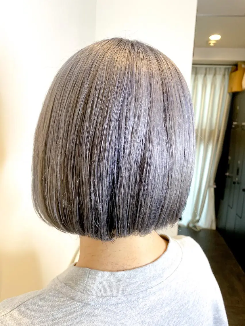 ショート カラー ハイライト/ブリーチ バレイヤージュ関佳祐のヘアスタイル