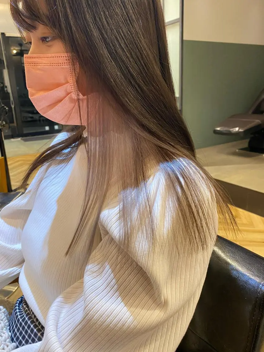 セミロング カット ヘアカラー 大内田 凌馬のヘアスタイル