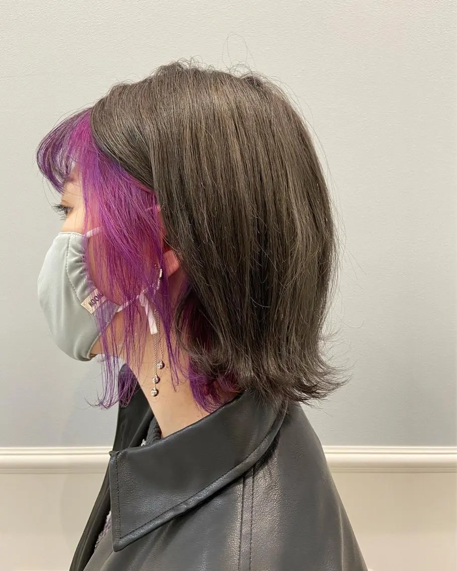 ショート カラー ヘアカラー 透明感カラー 松田晃代のヘアスタイル
