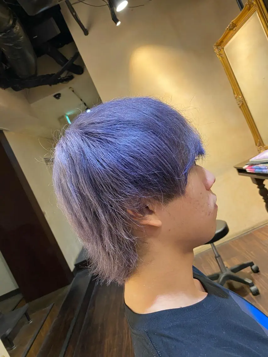 カラー メンズ メンズブリーチ メンズハイトーン ブリーチ ハイトーンカラー シルバー カット ヘアカラー 大阪メンズヘアのプロ 高橋 直希のヘアスタイル