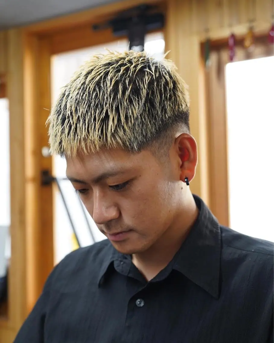 メンズ カット ヘアセット 関 晃哉のヘアスタイル