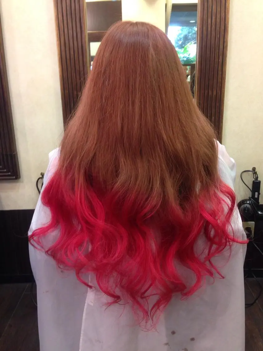 ロング カラー ピンクカラー 佐野 智史のヘアスタイル