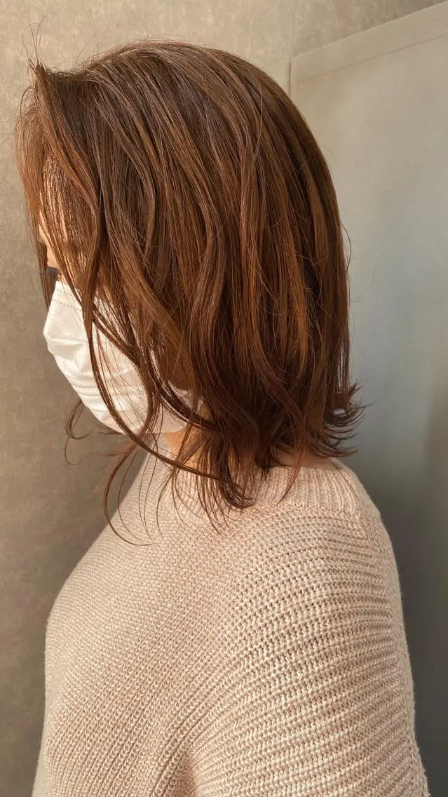 ミディアム カラー カット ヘアカラー トリートメント Bianca 代表 硲 貴亮【東武練馬】のヘアスタイル