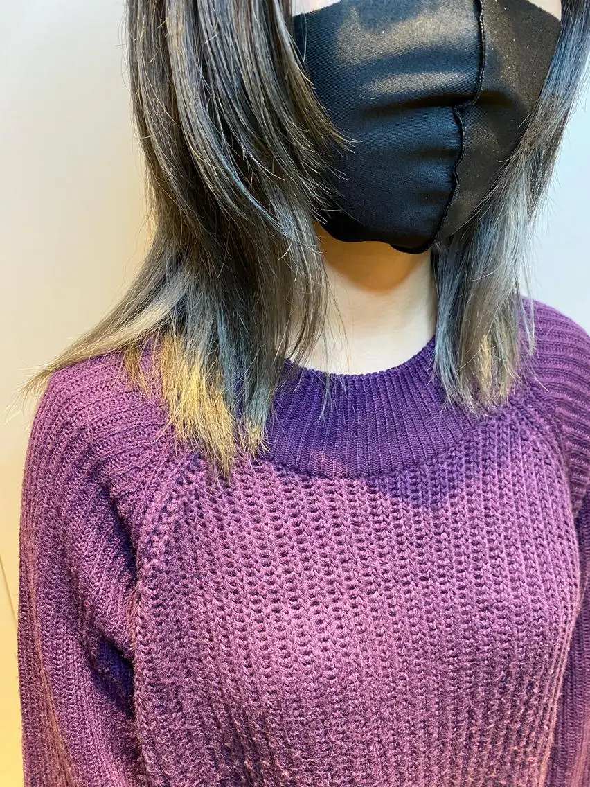 ミディアム ウルフカット カット ヘアカラー Moca 〰️のヘアスタイル