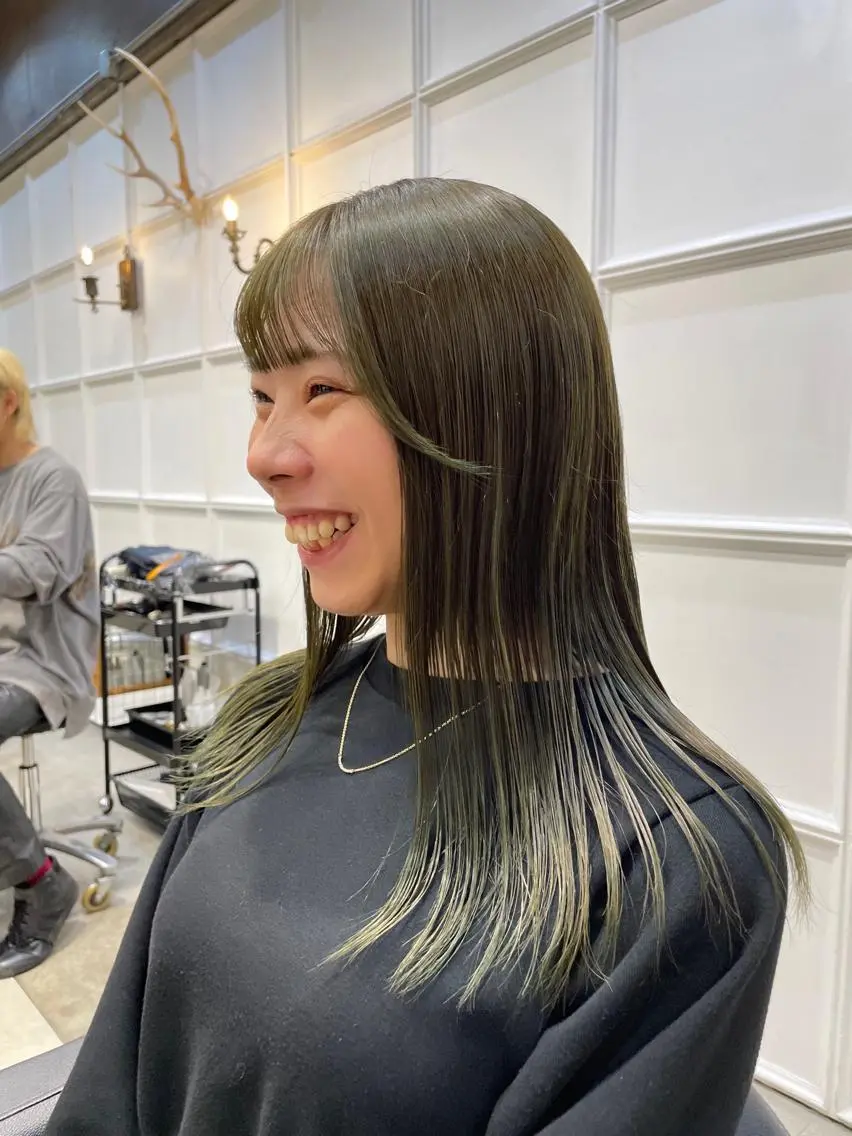 ロング カラー パーマ ヘアアレンジ くびれレイヤー/艶 カラー　MADOKAのヘアスタイル