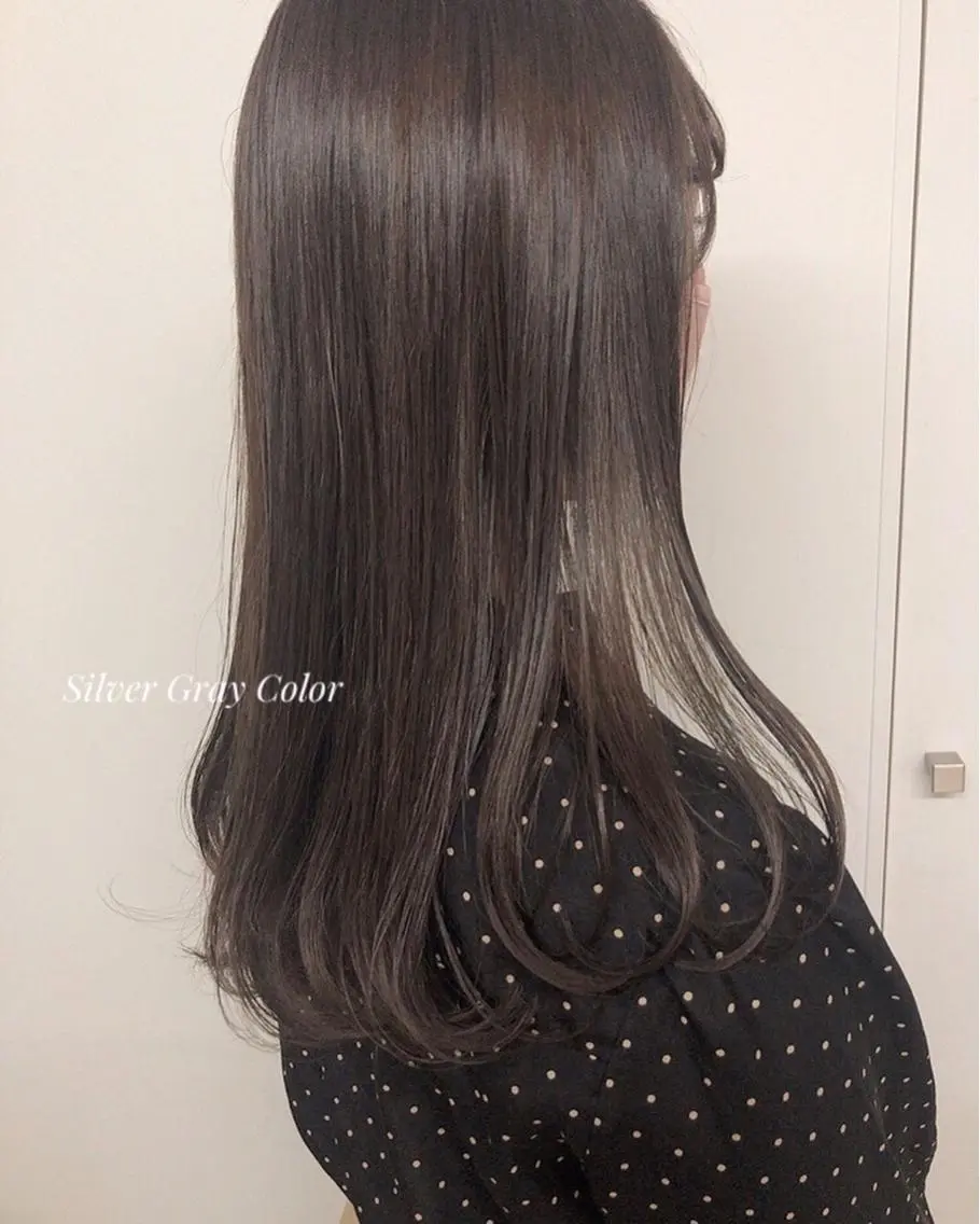 ロング カット ヘアカラー トリートメント ヘッドスパ ヘアセット ✨透明感ケアカラー✨ 長野ゆきなのヘアスタイル