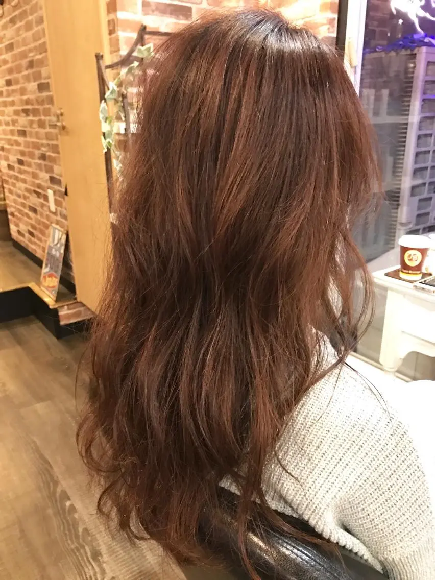 ロング カラー 清水 純のヘアスタイル