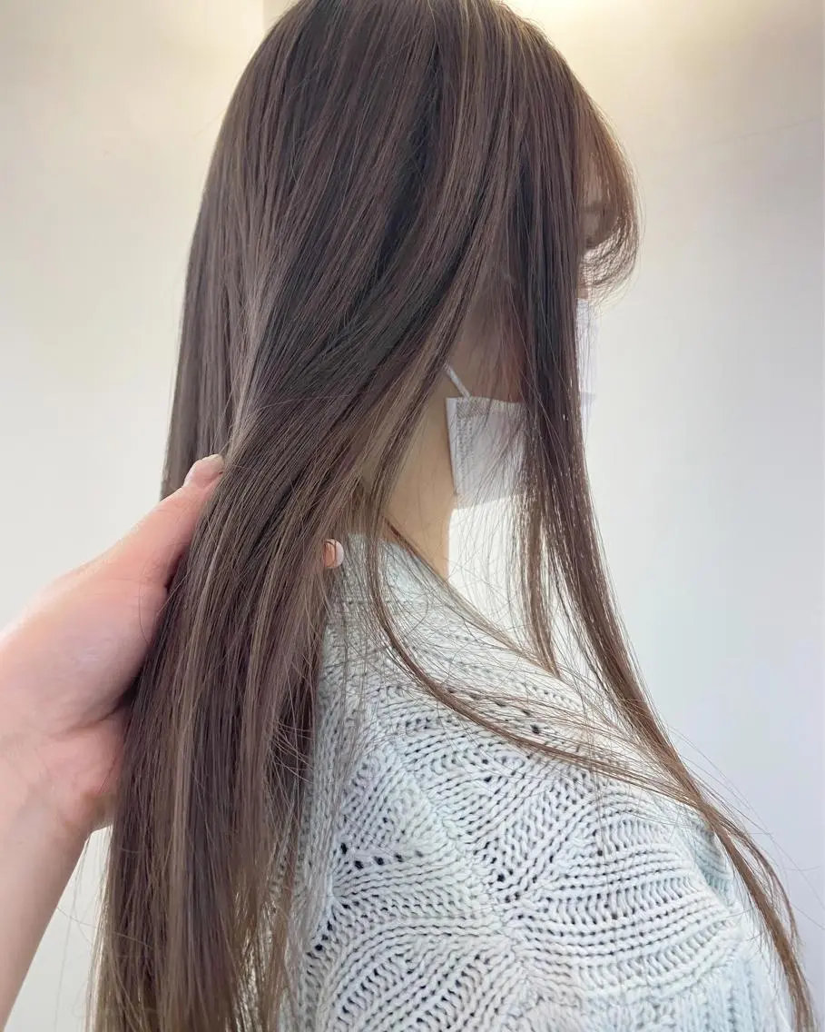 ロング ヘアカラー トリートメント ୨୧柔らかいカラー nozomi ୨୧のヘアスタイル