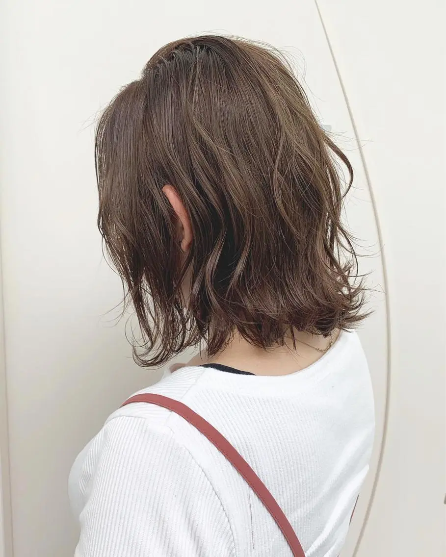 ショート カラー アッシュ アッシュブラウン ブラウンカラー ヘアカラー トリートメント インナーカラー/天神 ブリーチ/吉田のヘアスタイル