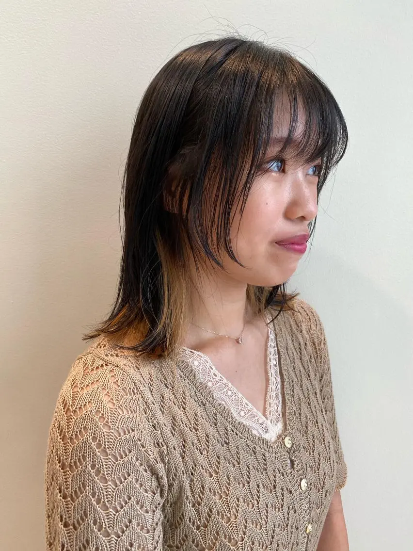 セミロング カラー 斎藤 嘉奈の眉毛・アイブロウイメージ