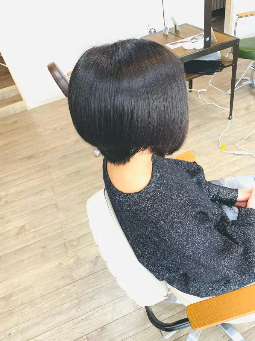 ショート ワンレンボブ ボブ カット ✨ミニボブ特化✨ ✂︎Raimu✂︎のヘアスタイル