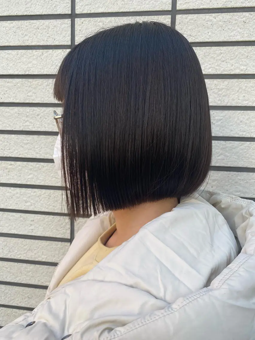 ミディアム カラー ヘアカラー RURI韓国ボブ 🇰🇷タッセルボブのヘアスタイル