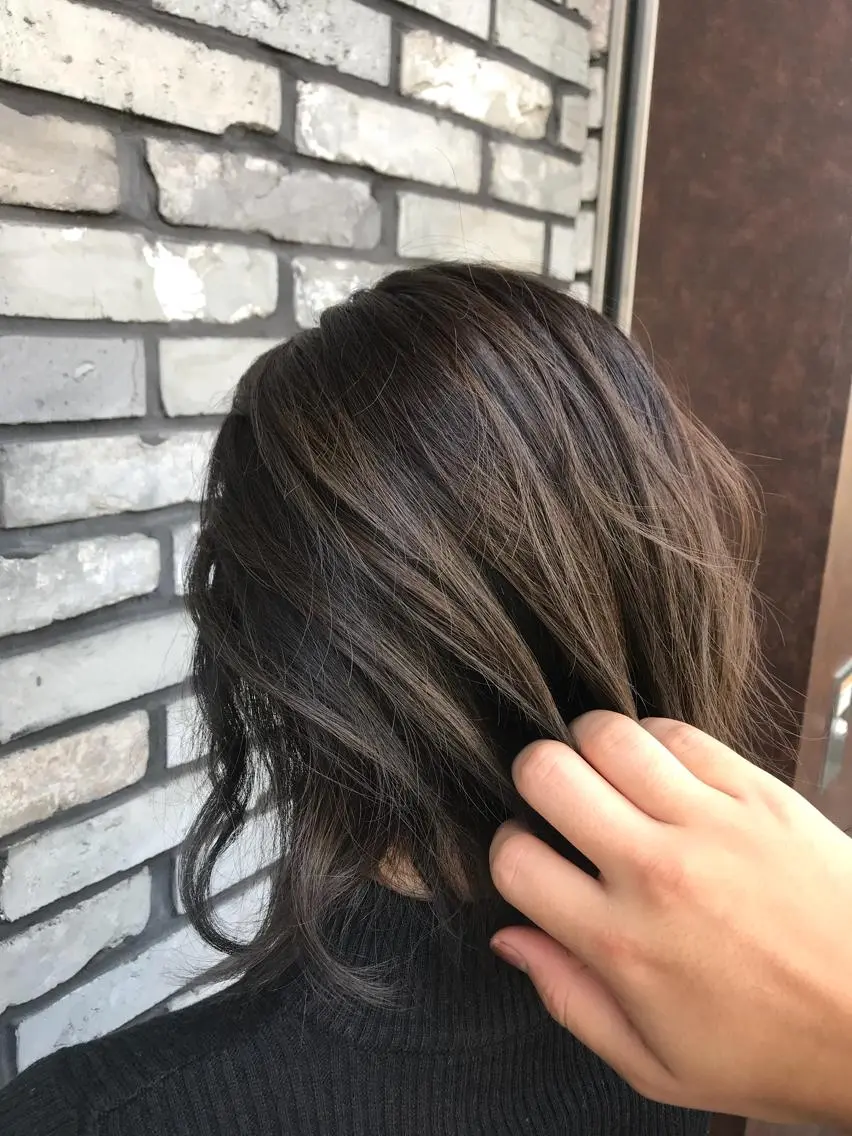 カラー バレイヤージュ ハイライトカラー 似合わせ/ カラー.岡田友仁のヘアスタイル