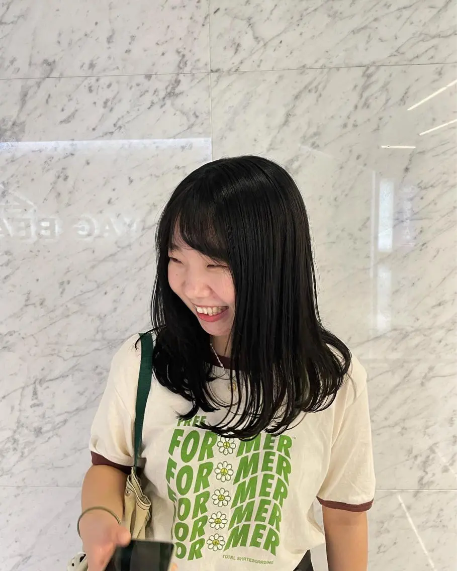 セミロング カラー 透明感カラー 豊中/髪質改善/ レイヤーカットミヅキのヘアスタイル